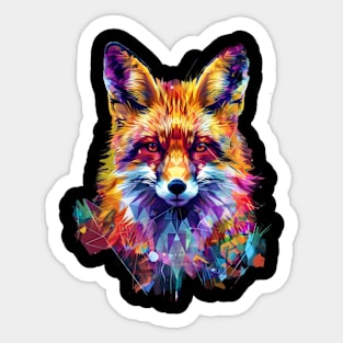 Autumn Embers The Fox Face Sticker